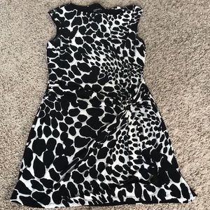 Super cute black and white animal print dress!